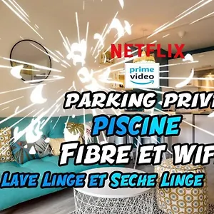 Appartement T2 Avec Netflix ,parking Securise ,terrasse, Aucamville